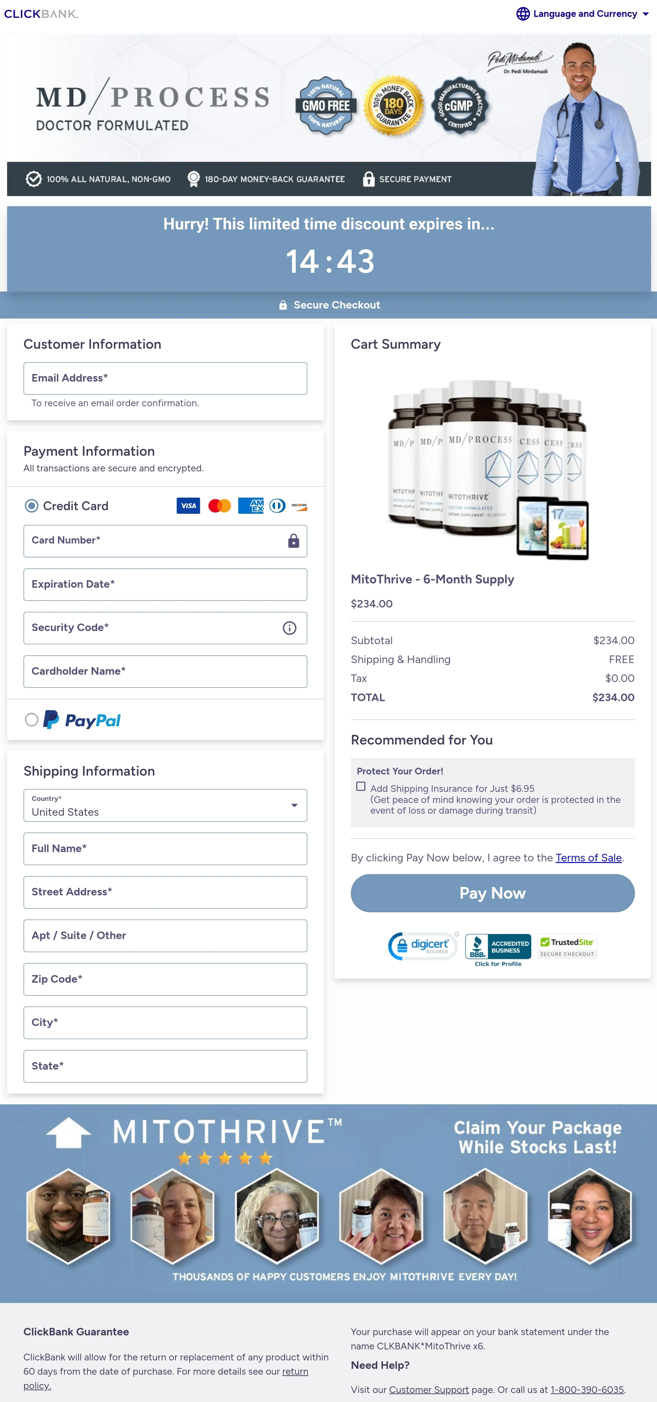 MitoThrive™ order form